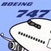 一架降落的波音747-400